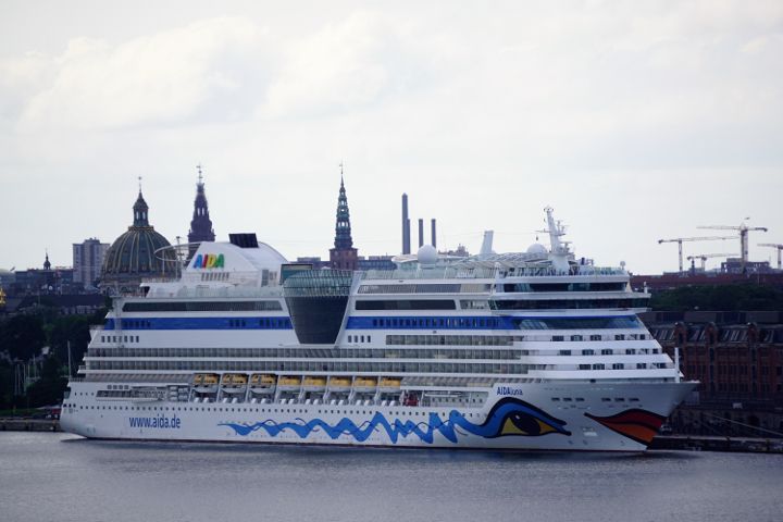 AIDAluna im Hafen von Kopenhagen