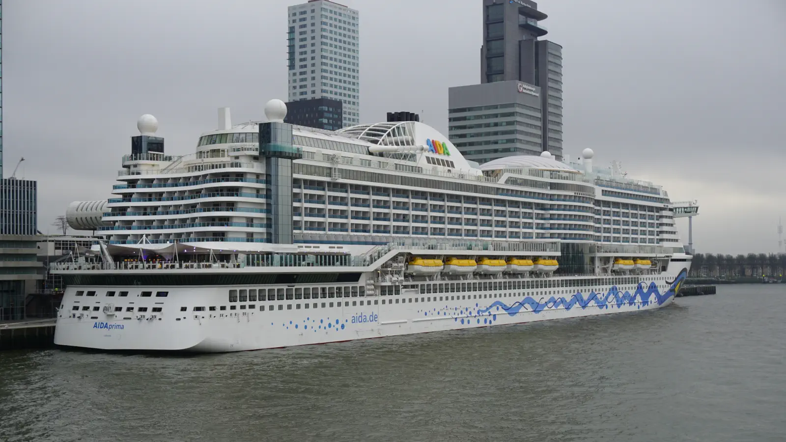 AIDAprima in Rotterdam