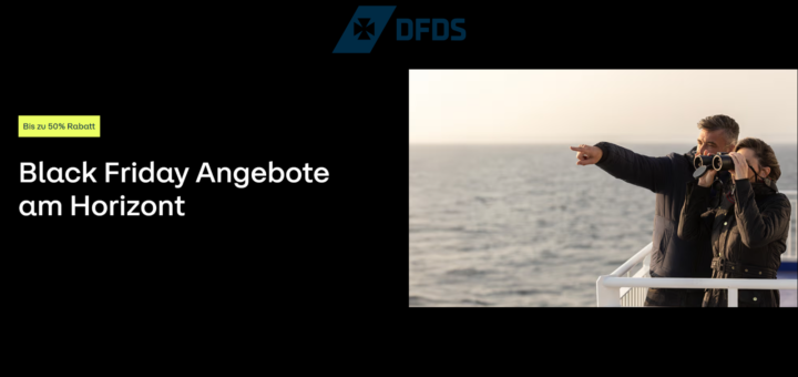 DFDS Black Friday 2025 mit 50% Rabatt auf Minikreuzfahrt