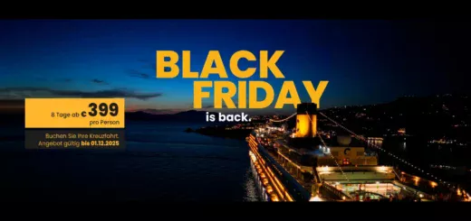 Costa Kreuzfahrten Black Friday 2025 Angebote ab 399€.